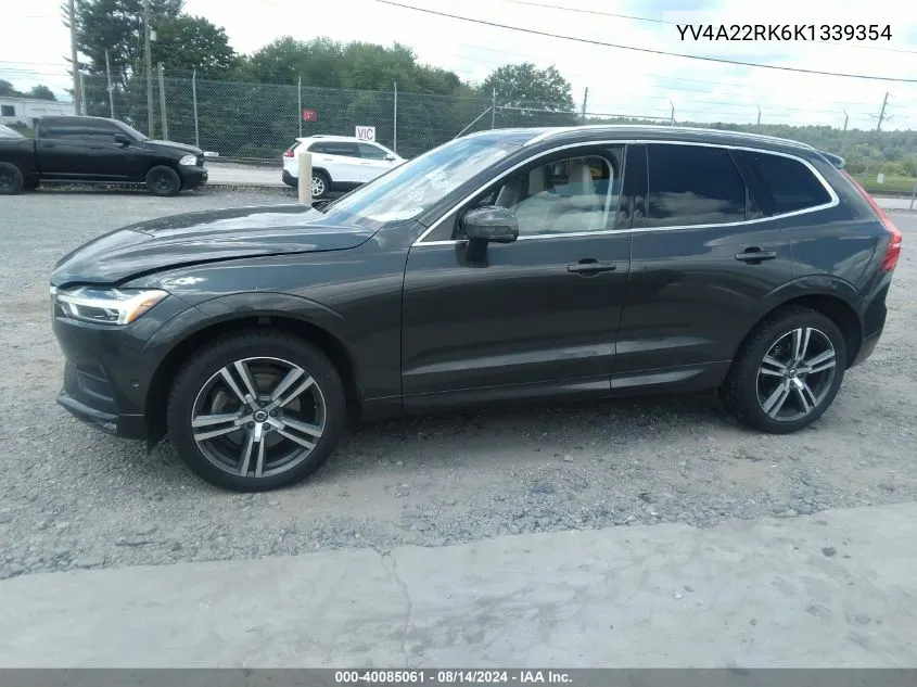 2019 Volvo Xc60 T6 Momentum VIN: YV4A22RK6K1339354 Lot: 40085061