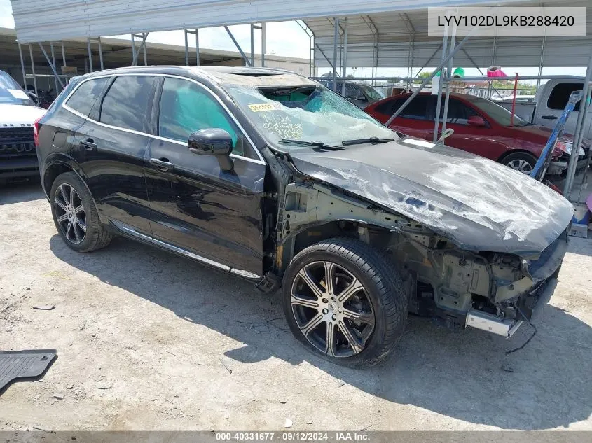 LYV102DL9KB288420 2019 Volvo Xc60 T5 Inscription