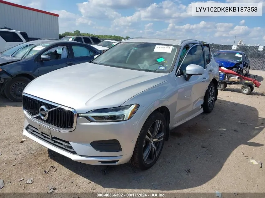 LYV102DK8KB187358 2019 Volvo Xc60 T5 Momentum