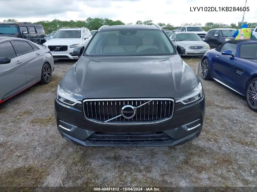 2019 Volvo Xc60 T5 Inscription VIN: LYV102DL1KB284605 Lot: 40491512