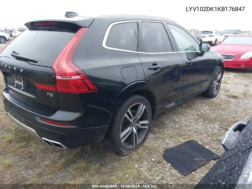 2019 Volvo Xc60 T5 Momentum VIN: LYV102DK1KB176847 Lot: 40493989