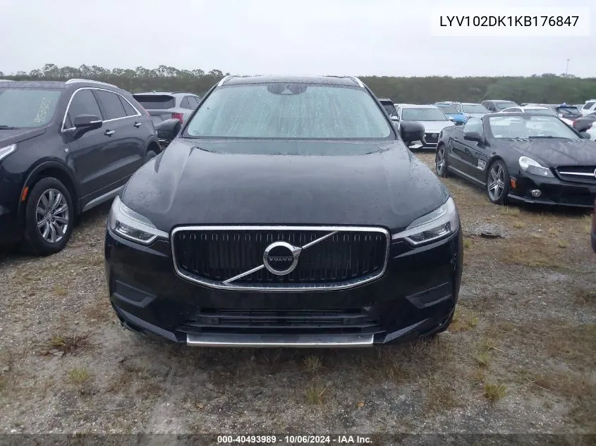 2019 Volvo Xc60 T5 Momentum VIN: LYV102DK1KB176847 Lot: 40493989