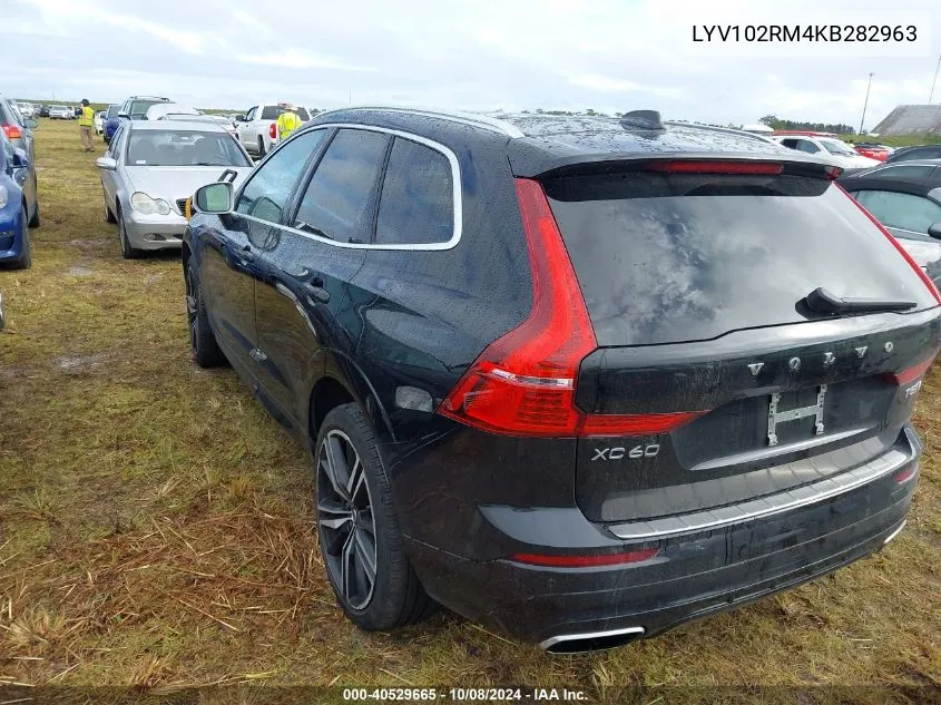 2019 Volvo Xc60 T5 R-Design VIN: LYV102RM4KB282963 Lot: 40529665