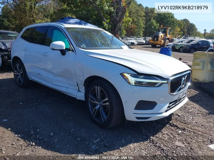 LYV102RK9KB218979 2019 Volvo Xc60 T5 Momentum