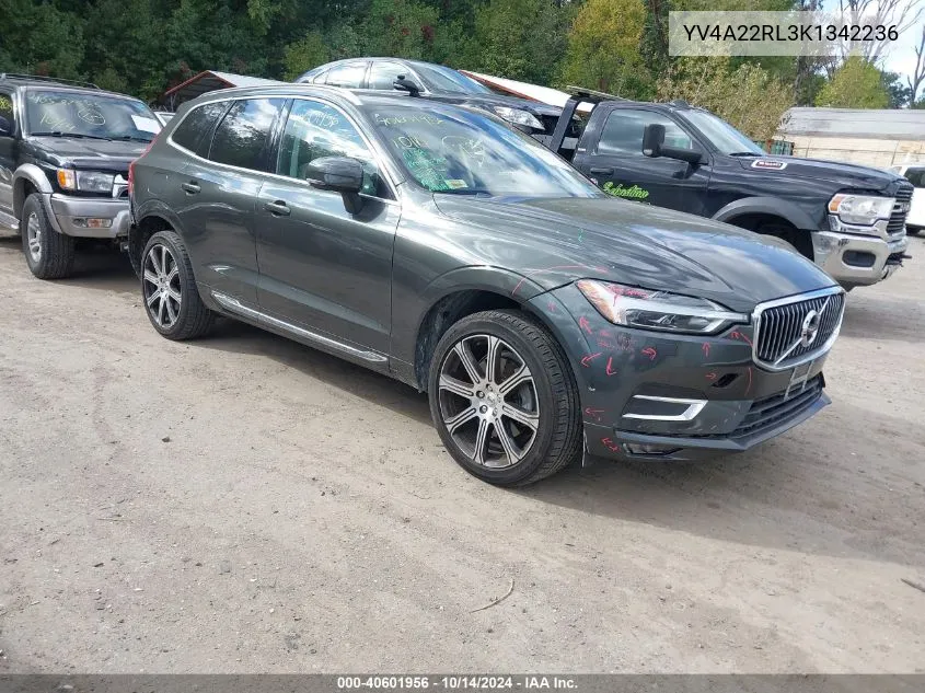 2019 Volvo Xc60 T6 Inscription VIN: YV4A22RL3K1342236 Lot: 40601956