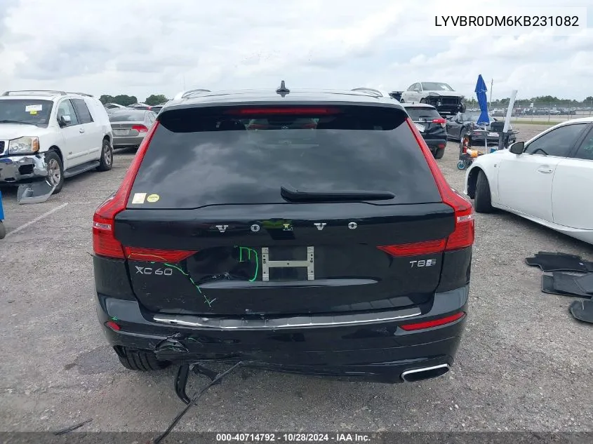 2019 Volvo Xc60 Hybrid T8 R-Design VIN: LYVBR0DM6KB231082 Lot: 40714792