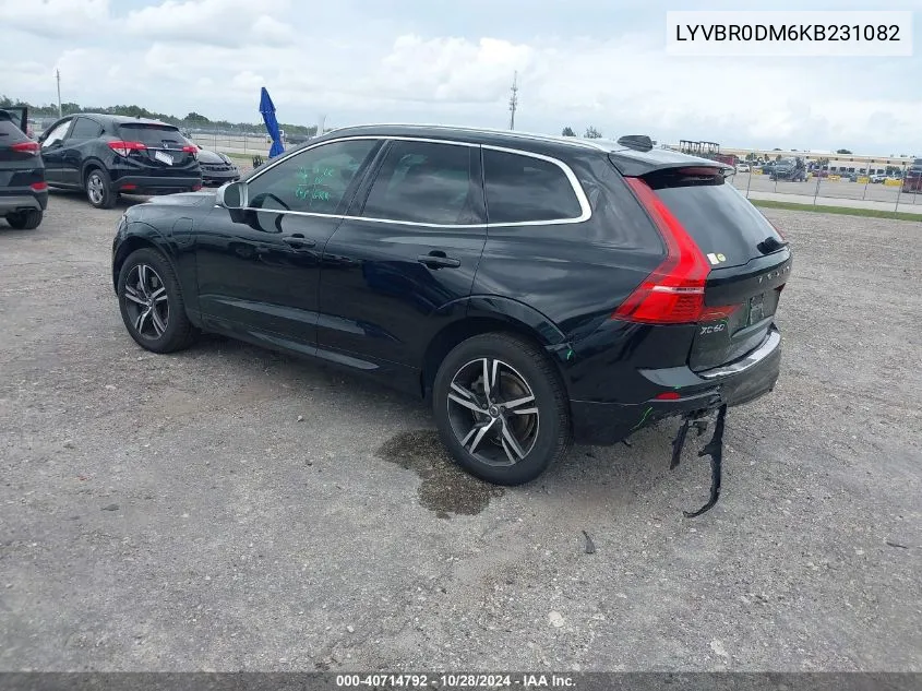 2019 Volvo Xc60 Hybrid T8 R-Design VIN: LYVBR0DM6KB231082 Lot: 40714792