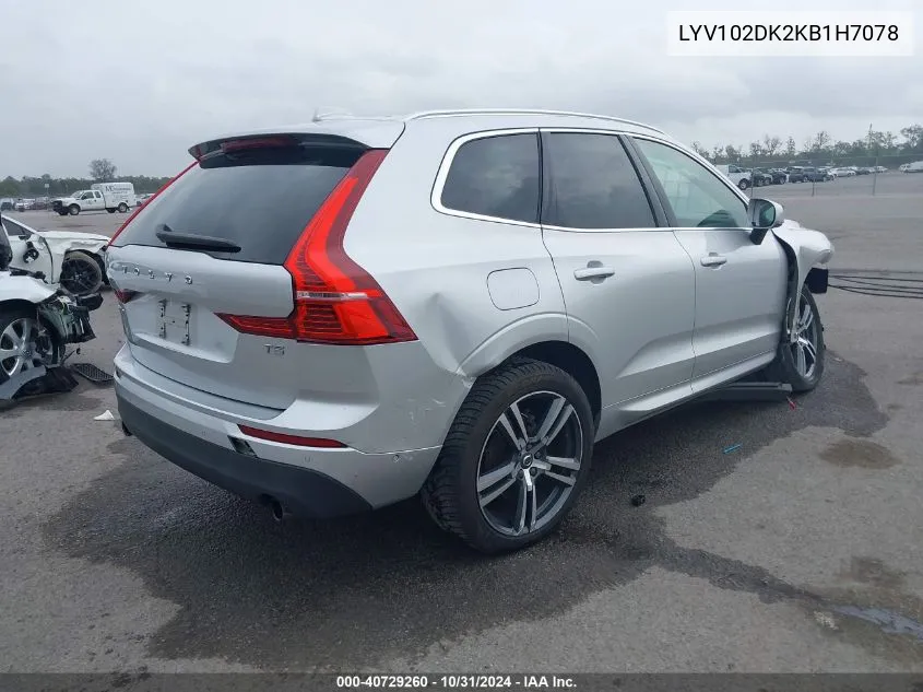 LYV102DK2KB1H7078 2019 Volvo Xc60 T5 Momentum