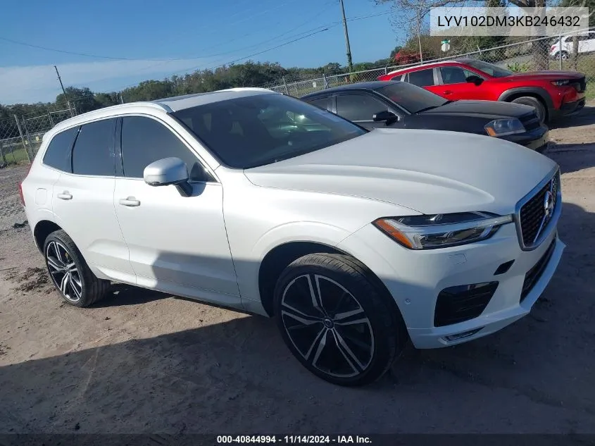 2019 Volvo Xc60 T5 R-Design VIN: LYV102DM3KB246432 Lot: 40844994