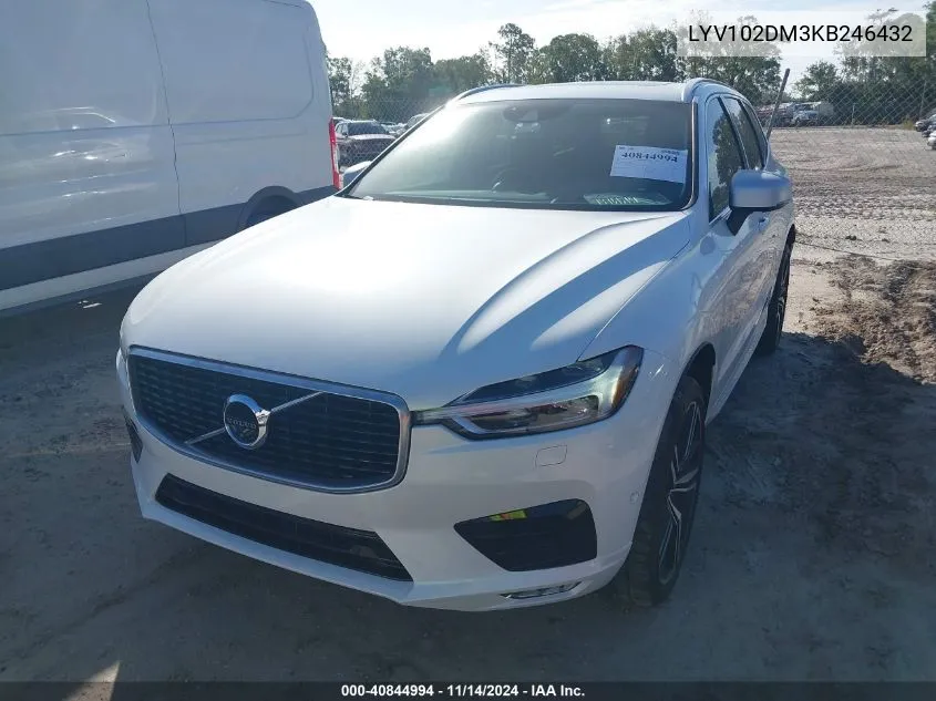 2019 Volvo Xc60 T5 R-Design VIN: LYV102DM3KB246432 Lot: 40844994