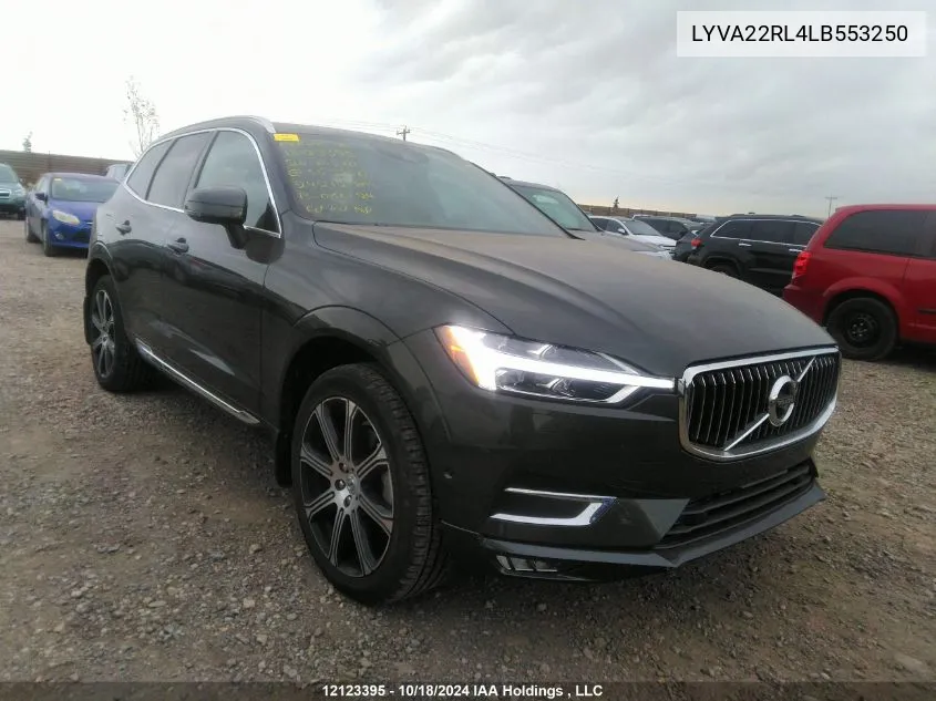 2020 Volvo Xc60 VIN: LYVA22RL4LB553250 Lot: 12123395