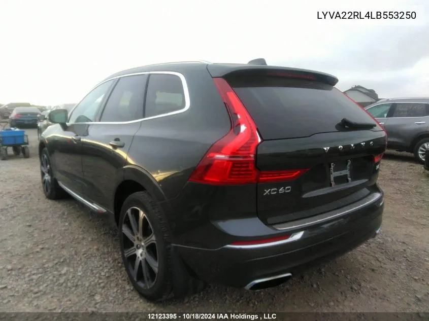 2020 Volvo Xc60 VIN: LYVA22RL4LB553250 Lot: 12123395