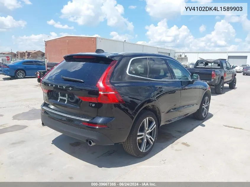 2020 Volvo Xc60 T5 Momentum VIN: YV4102DK4L1589903 Lot: 39667385