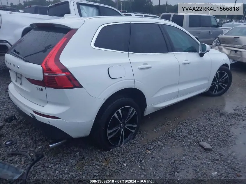 YV4A22RK4L1566818 2020 Volvo Xc60 T6 Momentum