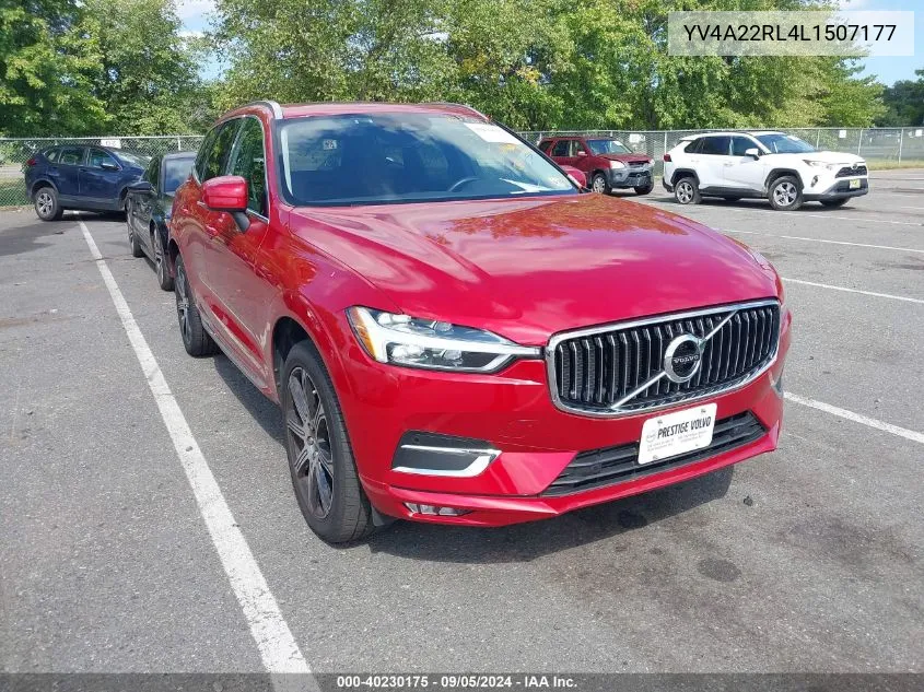 2020 Volvo Xc60 T6 Inscription VIN: YV4A22RL4L1507177 Lot: 40230175