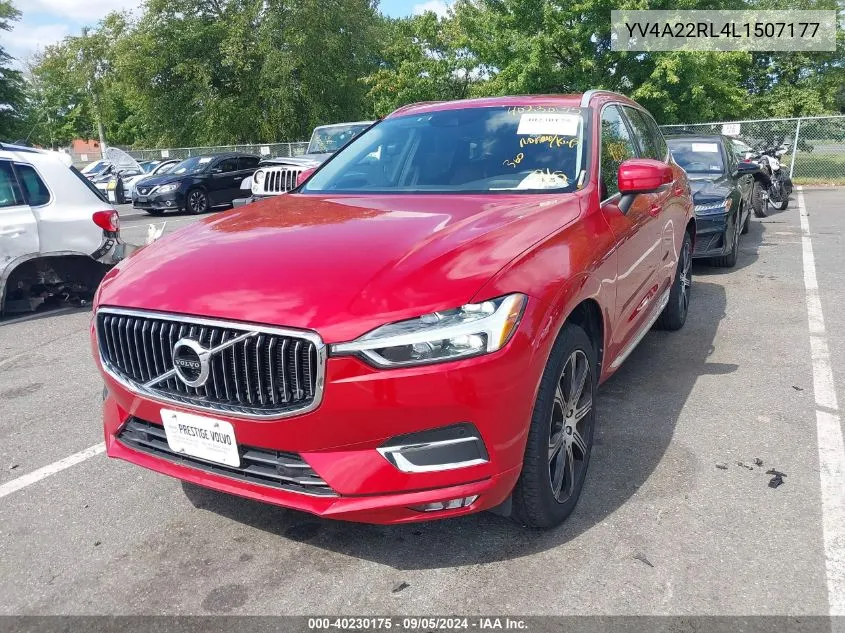 2020 Volvo Xc60 T6 Inscription VIN: YV4A22RL4L1507177 Lot: 40230175