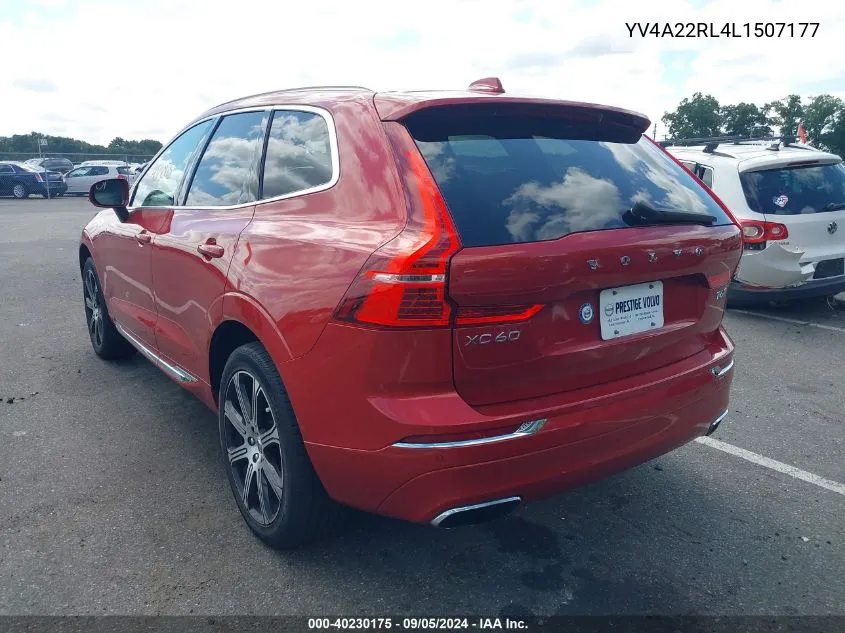 2020 Volvo Xc60 T6 Inscription VIN: YV4A22RL4L1507177 Lot: 40230175