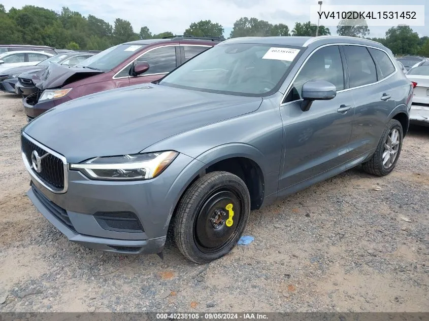 YV4102DK4L1531452 2020 Volvo Xc60 T5 Momentum