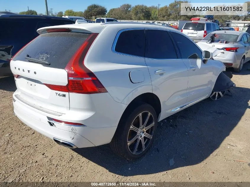 2020 Volvo Xc60 T6 Inscription VIN: YV4A22RL1L1601582 Lot: 40772650