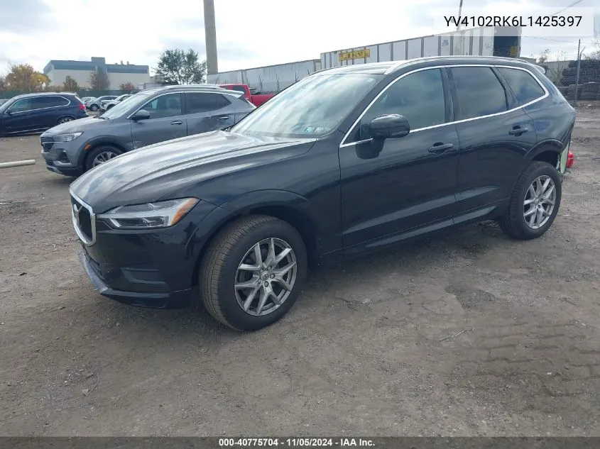 2020 Volvo Xc60 T5 Momentum VIN: YV4102RK6L1425397 Lot: 40775704