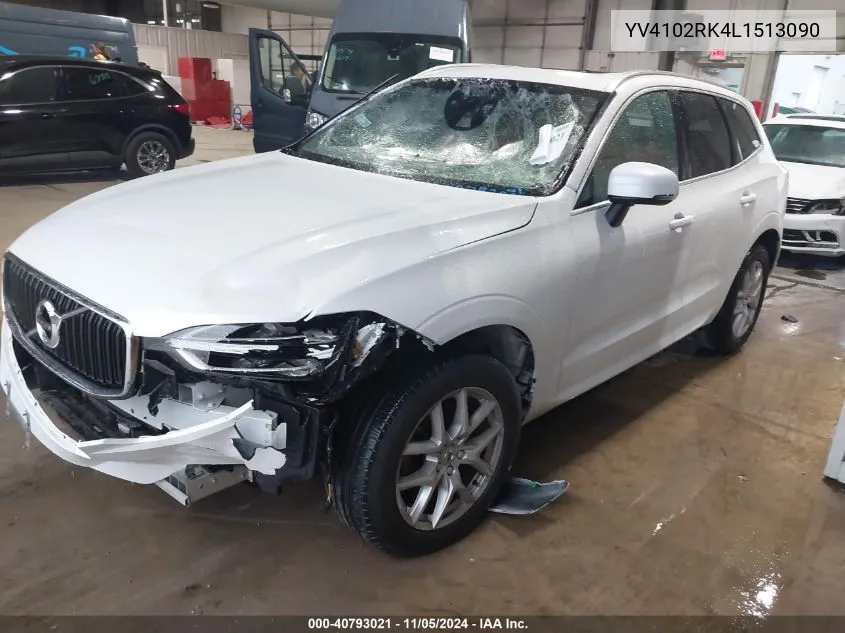 2020 Volvo Xc60 T5 Momentum VIN: YV4102RK4L1513090 Lot: 40793021