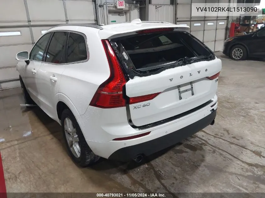 2020 Volvo Xc60 T5 Momentum VIN: YV4102RK4L1513090 Lot: 40793021