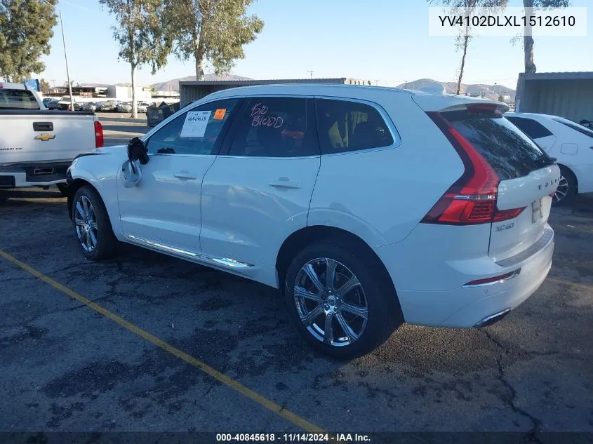 YV4102DLXL1512610 2020 Volvo Xc60 T5 Inscription