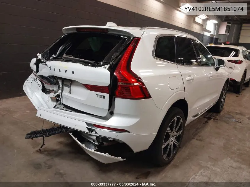 2021 Volvo Xc60 T5 Inscription VIN: YV4102RL5M1851074 Lot: 39337777