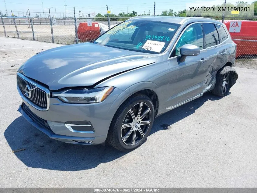 2021 Volvo Xc60 T5 Inscription VIN: YV4102DLXM1698201 Lot: 39748476