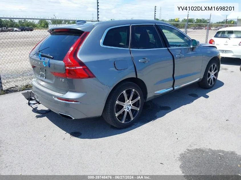 2021 Volvo Xc60 T5 Inscription VIN: YV4102DLXM1698201 Lot: 39748476