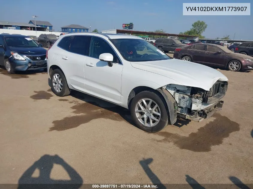 2021 Volvo Xc60 T5 Momentum VIN: YV4102DKXM1773907 Lot: 39897751