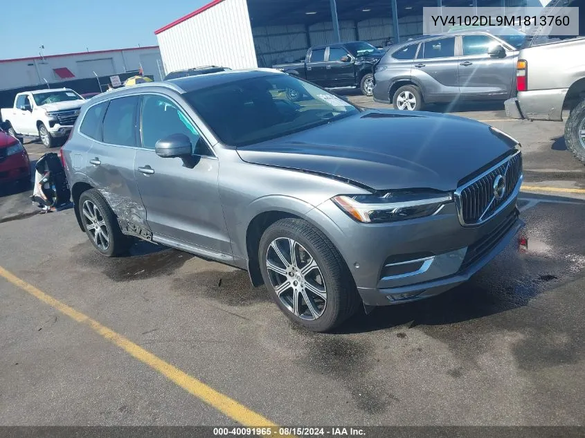 2021 Volvo Xc60 T5 Inscription VIN: YV4102DL9M1813760 Lot: 40091965