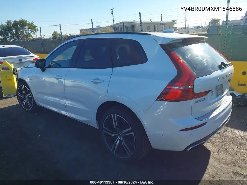 2021 Volvo Xc60 Recharge Plug-In Hybrid T8 R-Design VIN: YV4BR0DMXM1846886 Lot: 40119987