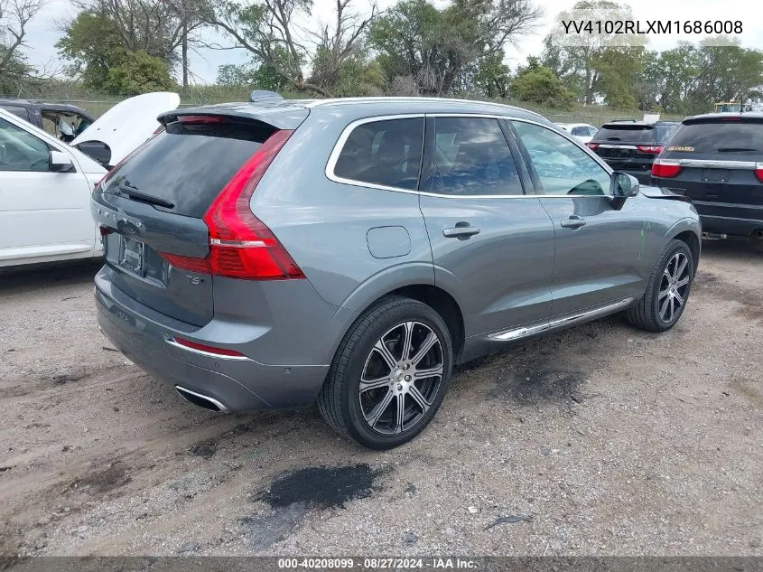 2021 Volvo Xc60 T5 Inscription VIN: YV4102RLXM1686008 Lot: 40208099