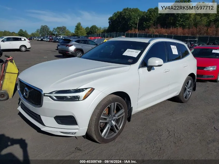 YV4A22RK5M1697712 2021 Volvo Xc60 T6 Momentum