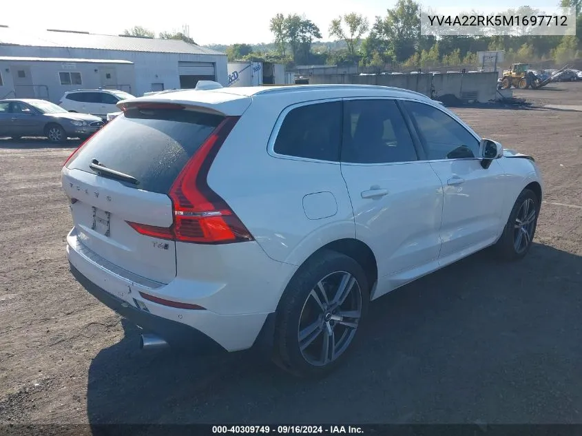 YV4A22RK5M1697712 2021 Volvo Xc60 T6 Momentum