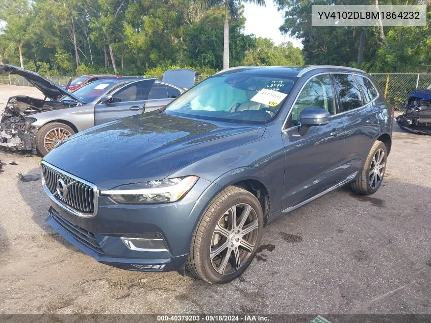 2021 Volvo Xc60 T5 Inscription VIN: YV4102DL8M1864232 Lot: 40379203