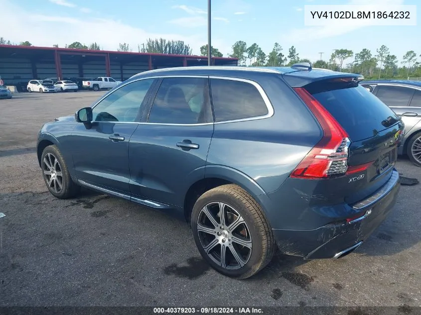 YV4102DL8M1864232 2021 Volvo Xc60 T5 Inscription