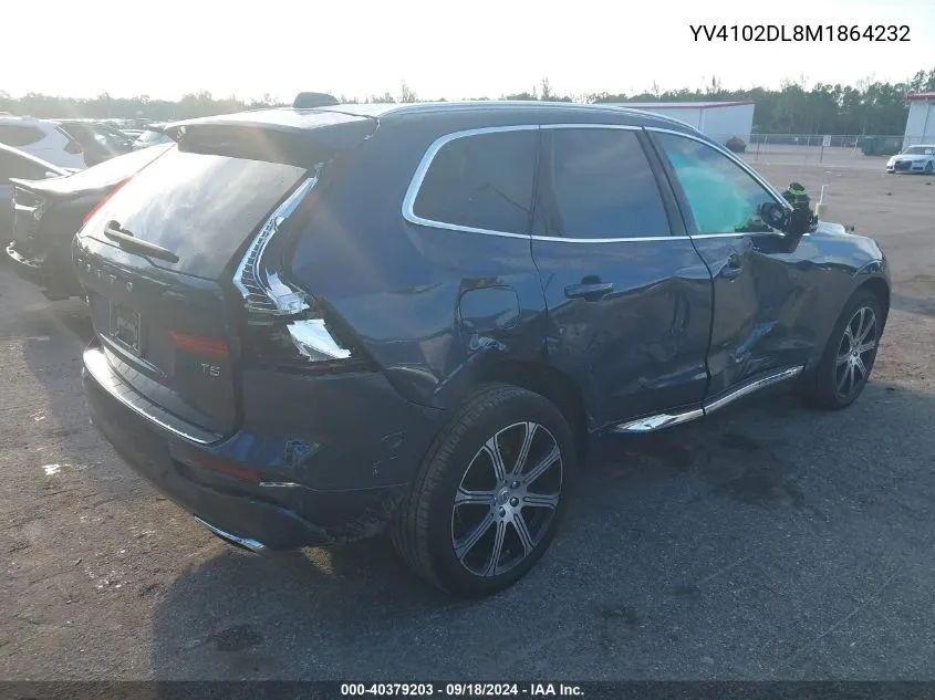 YV4102DL8M1864232 2021 Volvo Xc60 T5 Inscription