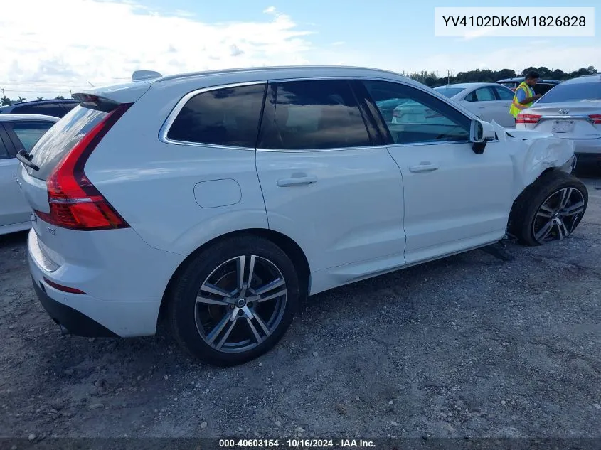 YV4102DK6M1826828 2021 Volvo Xc60 T5 Momentum