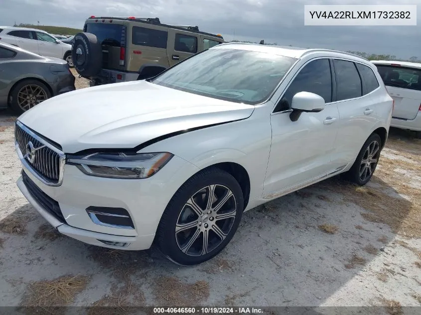 2021 Volvo Xc60 T6 Inscription VIN: YV4A22RLXM1732382 Lot: 40646560