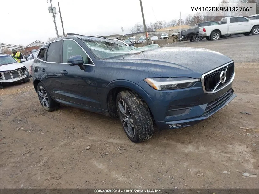 2021 Volvo Xc60 T5 Momentum VIN: YV4102DK9M1827665 Lot: 40695914