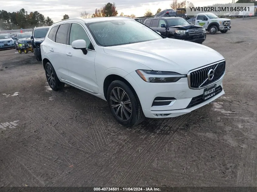 2021 Volvo Xc60 T5 Inscription VIN: YV4102RL3M1845841 Lot: 40734501