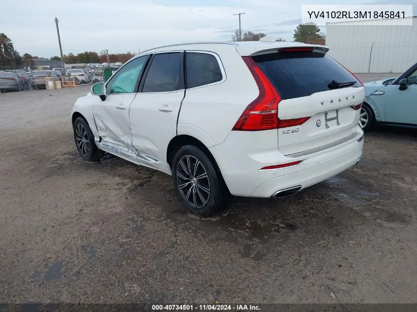 2021 Volvo Xc60 T5 Inscription VIN: YV4102RL3M1845841 Lot: 40734501