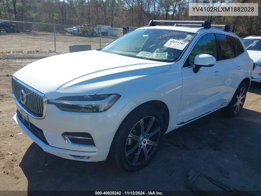 2021 Volvo Xc60 T5 Inscription VIN: YV4102RLXM1882028 Lot: 40825242