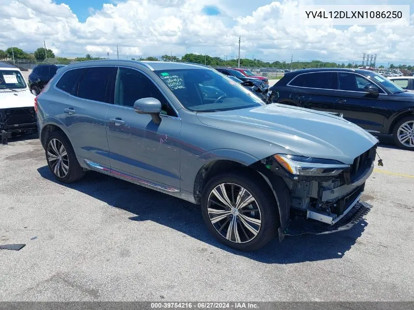 2022 Volvo Xc60 B5 Inscription VIN: YV4L12DLXN1086250 Lot: 39754216