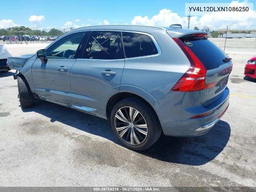 YV4L12DLXN1086250 2022 Volvo Xc60 B5 Inscription