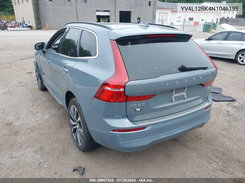 YV4L12RK4N1046195 2022 Volvo Xc60 B5 Momentum