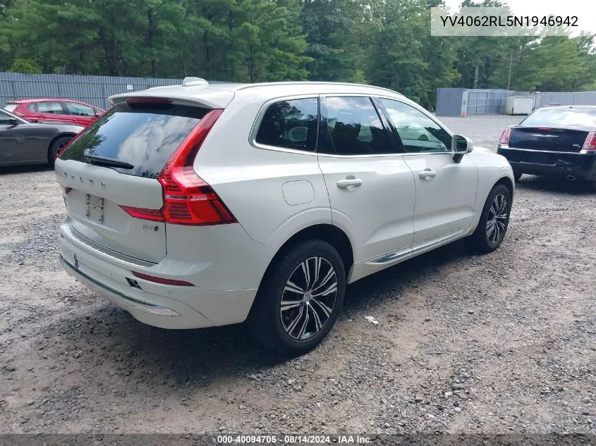 YV4062RL5N1946942 2022 Volvo Xc60 B6 Inscription