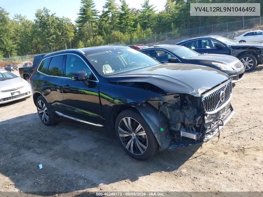 YV4L12RL9N1046492 2022 Volvo Xc60 B5 Inscription